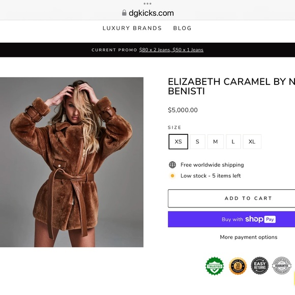 Nicole Benisti Genuine Shearling coat - Picture 4 of 4